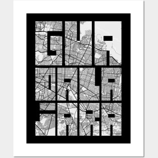 Guadalajara, Mexico City Map Typography - Light Posters and Art